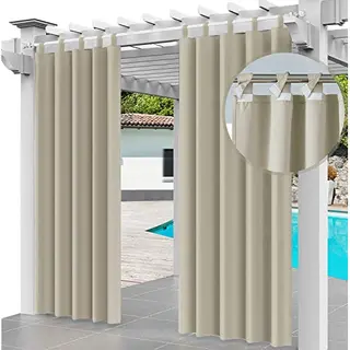 Ferocity Buitengordijn Waterdicht 220 X 155 Cm Uv-stralingswerend Gordijn Waterdicht En Winddicht Gordijn Voor Terras, Veranda, Pergola, Strand Huis Breedte 61