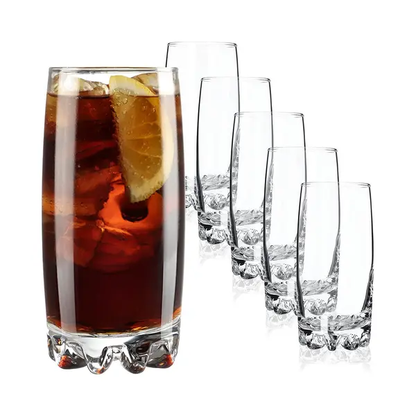 Wassergläser, Set De 6, Trinkgläser, Saftgläser Aus Glas, 365ml - Kadax thumbnail