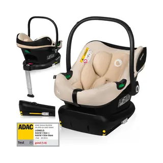 Lionelo Babyschale Astrid I-Size, Ab, Ab Geburt, Bis, Bis 87 Cm, Ab, 40, 00 Cm, Bis, 87, 00 Cm, (Set), Sehr Stabiler Träger, Höhenverstellung,