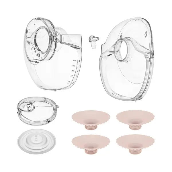 Lionelo Fidi Free Slim Spare Parts Set Pièces Détachées Pour Tire-Lait Sans Fil, Kit De Remplacement Valves Membranes Chambers Récipients Tritan, thumbnail