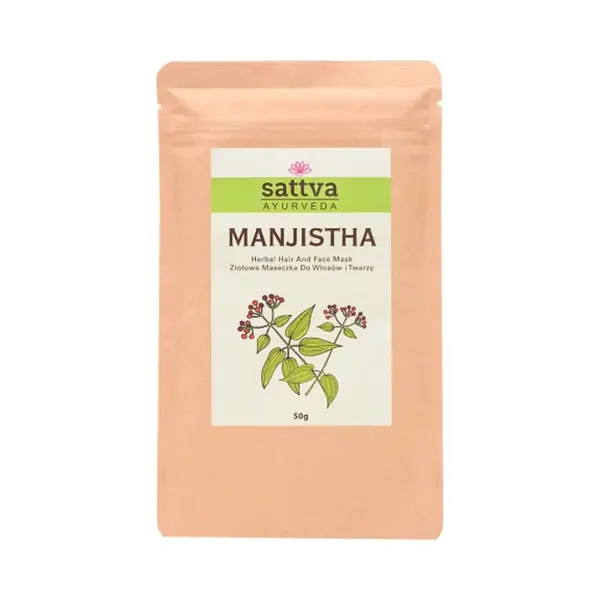 Sattva Ayurveda, Gezichtsmaskers, Manjistha Gezichts- En Haarmasker 50 G - Sattva thumbnail
