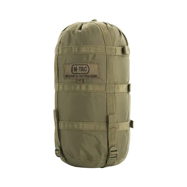 M-Tac Sleeping Bag Compression Sack Military Water Resistant Compression Sack Lightweight Nylon 12L For Travel Camping Hiking Outdoor (M - 12L, Olive thumbnail