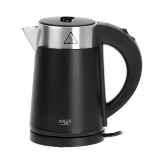 Adler Ad 1372B waterkoker 0,6 l 800 W Zwart, Metallic