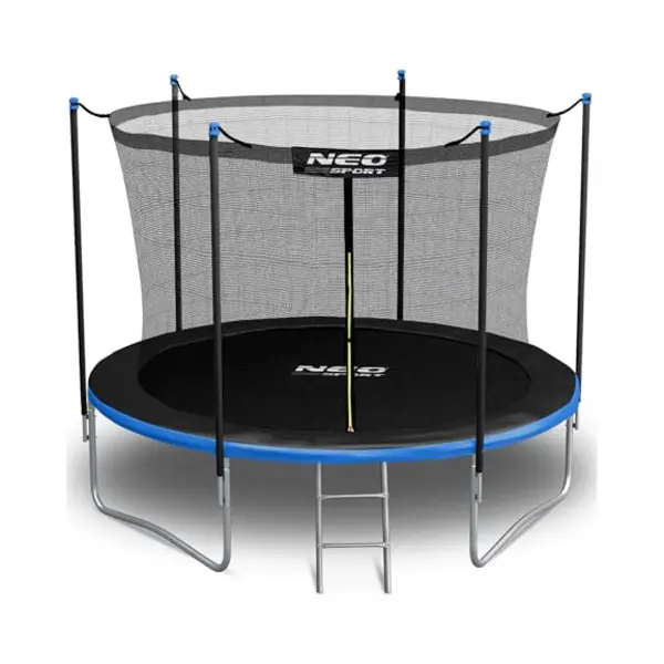 Neo-Sport Trampolin Outdoor Kinder Gartentrampolin Sicherheitsnetz Innen Leiter Gepolsterte Stangen Wetterfest Rostfrei Belastbar thumbnail