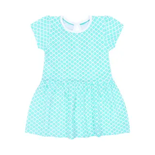 sarcia.eu Wit-groen Jurkje Met Korte Mouwen 12-18m 86 Cm