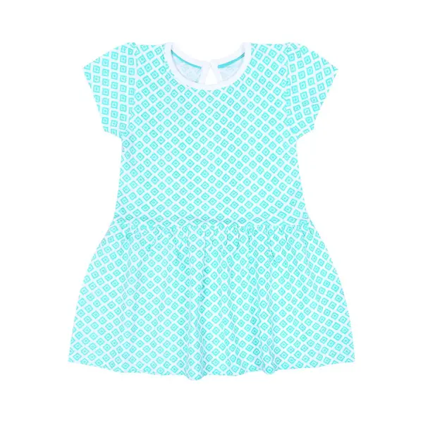 sarcia.eu Wit-groen Jurkje Met Korte Mouwen 12-18m 86 Cm thumbnail