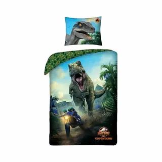 Halantex Jurassic World Bettwäsche , 140x200cm + 70x90cm, 100% Baumwolle