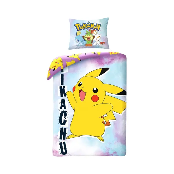 Halantex Omkeerbaar Beddengoed Pokemon Pikachu - Eenpersoonsbed, 2-delig, Dekbedovertrek 140 X 200 Cm En Kussensloop 70 X 90 Cm, 100% Katoen, Ökö-Tex thumbnail