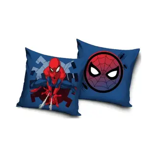 Marvel Spiderman Spiderman - Kussensloop - Donkerblauw Met Web - Exclusief Vulling