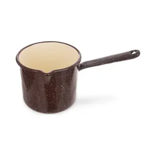 orion group Steelpan Geëmailleerde Bruin Brown 12 Cm, 1, 2 L - Sauspan - Kookpan - Kookpot - Soeppan