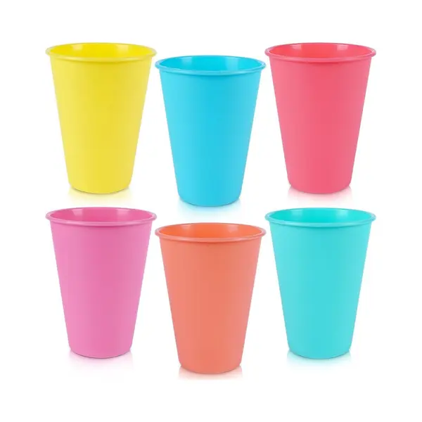 vilde Mokken Plastic 400 Ml 6 Stuks - Set - Bekers - Koffiebekers - Kopjes - Koffiemok thumbnail