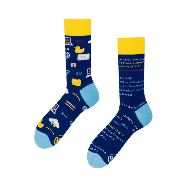 Many Mornings Bunte Lustige Socken Größe 35-38 Witziges Design Für Programmierer Baumwollsocken Unisex It-Design Für Nerds thumbnail