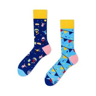 Many Mornings - Many Wishes - Glückwunsch Socken - Mismatched Socks (as3, Numeric, Numeric_43, Numeric_46, Regular, Regular)