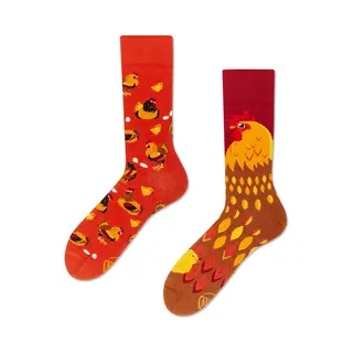 Many Mornings Unisex Sokken - Golden Eggs - Unisex - Maat, 35 - 38