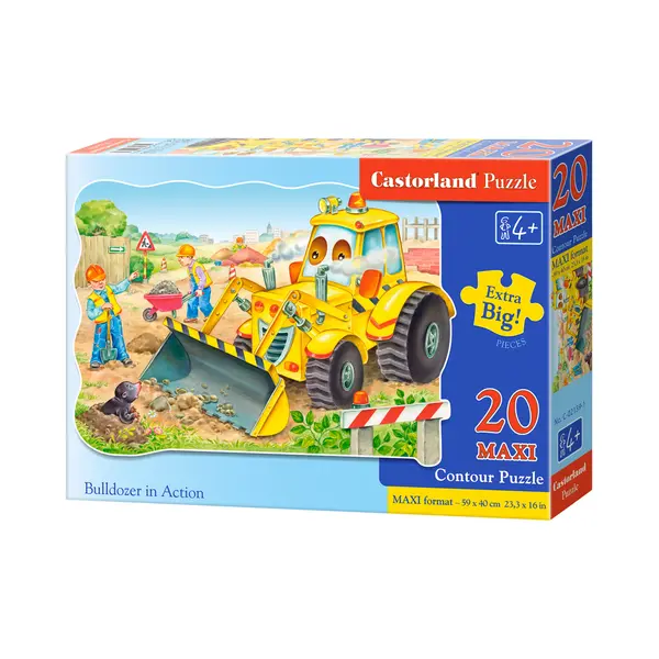 Castorland Bulldozer in Action 20 Maxi stukjes thumbnail
