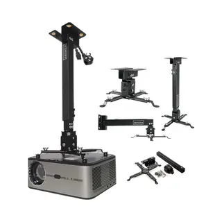 Zenwire Projectorhouder - Plafondgemonteerd - Projectorbeugel - Wandgemonteerd Tot 25 Kg - 43-65 Cm Universeel - Flexibele Installatieopties