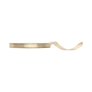 PartyDeco Satijn Lint 6mm Breed Koud Goud, Rol 25 Meter - Hobbylint - Sierlint - Cadeaulint - Satin Ribbon