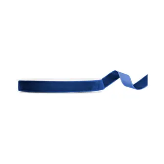 PartyDeco Fluwelen Decolint Navy Blauw, 15mm Breed - Rol 10 Meter - Velours Lint - Velvet Lint