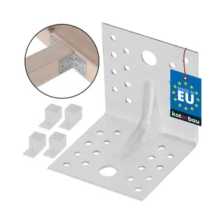 Kotarbau Bevestigingshoeken - Hoekversterking - 50stk. - 80x80x80mm
