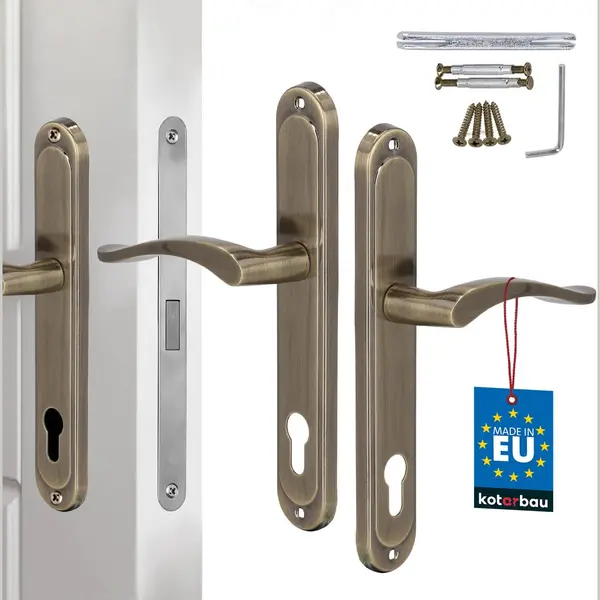 Kotarbau® Türgriff Innentüren Pz Türklinke 90 Mm Patina Türgriffe Langschild Türdrückergarnitur Zimmertürschloss Türbeschlag Für Innentüren thumbnail