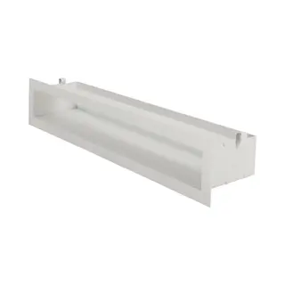 Kotarbau® Ventilatierooster, Staal, 60 Cm, Wit, Warmeluchtrooster, Ventilatierooster Schouw, Convectierooster, Modern Design