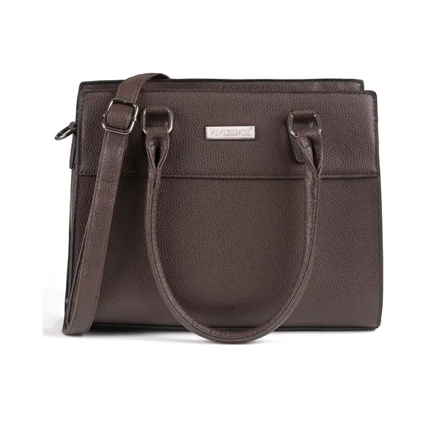 Vivisence Handtasche Damen Umhängetasche Alltag Komfort Und Eleganz, Braun, Einheitsgröße thumbnail