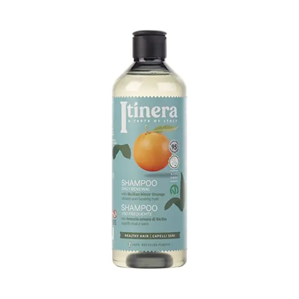 sarcia.eu Itinera - Shampoo Voor Haarvernieuwing Met Siciliaanse Bittere Sinaasappel, 95% Natuurlijke Ingrediënten, 370 Ml thumbnail