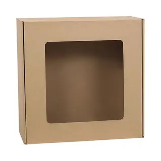 sarcia.eu Vierkante Geschenkdoos Met Venster, Geschenkdoos, Cadeau 30x30x10 Cm