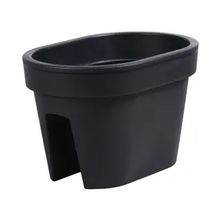 Prosperplast Balkon Plantenpot/bloempot - Antraciet - 40 X 27 X 25 Cm - 12 Liter - Kunststof