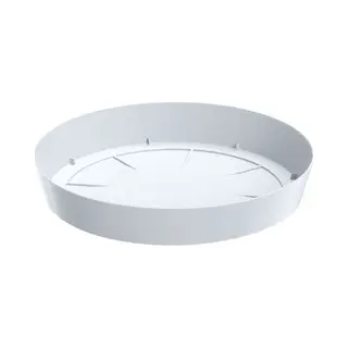 Prosperplast Opvangschaal/onderschaal Voor Bloempot/plantenpot - Wit - Rond - Dia 38 Cm
