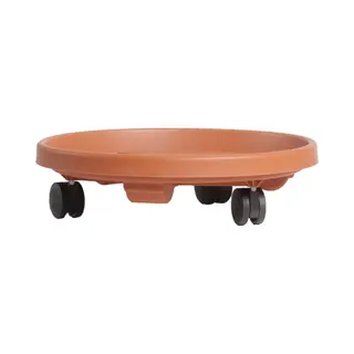 Prosperplast Plantentrolley - Multiroller - Rond - Bruin - 30 Cm - Trolleys Voor Kamerplanten