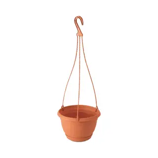 Prosperplast Bloempot/plantenpot Agro - Hangend - Met Opvangschaal - 24 X 15 Cm - Hangplant
