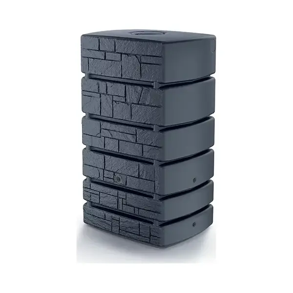 Prosperplast Tower Stone 500L Water Collection Barrel, Dimensions (mm) 775 X 583 X 1300, Colour, Anthracite thumbnail