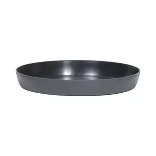 Prosperplast Opvangschaal/onderschaal Voor Bloempot/plantenpot - Antraciet - Rond - Dia 16 Cm