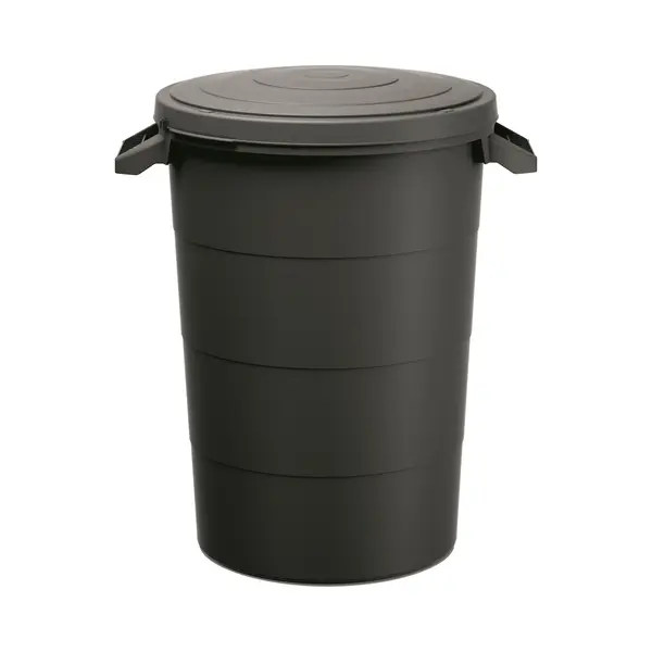 Prosperplast Keden Smooth - Afvalbak / Prullenbak - 80L - Zwart thumbnail