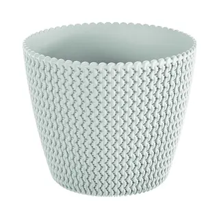 Prosperplast Plantenpot/bloempot Splofy - Kunststof - Parel Wit - D22 X H19 Cm - Binnen/buiten