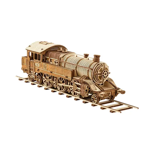 Wood Trick Grand Traveler 246 Holzeisenbahn-Set Mit Eisenbahn, Fahrten Bis Zu 6 M, Lokomotiven-Modellbausatz – 3D-Holzpuzzles Für Erwachsene Zum thumbnail