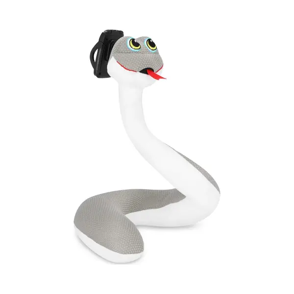 Spokey Serpente Reiskussen - Wit - 30 X 80 Cm - Met Smartphonehouder - 100% Polyesterpluche thumbnail
