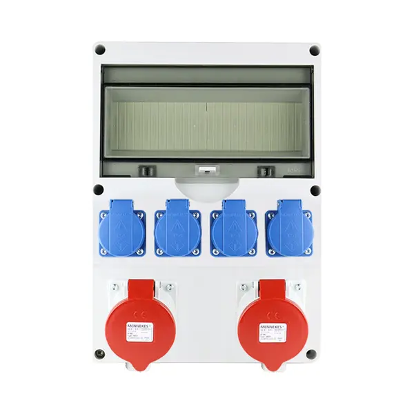 Doktorvolt Stromverteiler Baustromverteiler Verteilerkasten Td-S 32A 2x230V 4x 230V 16A Steckdosen 2x 32A 400V Cee Steckdosen Th/Ts 35 Schiene thumbnail