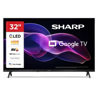Sharp 1T-C32HF3x Qled-Fernseher (80 Cm/32 Zoll, Hd Ready, Google Tv, Smart-Tv)