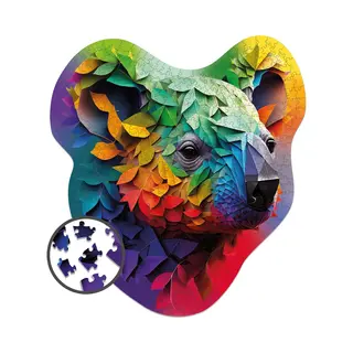 Milliwood - AG493 Houten Puzzel Xxl Kleurrijke Koala | 3D Puzzels Bouwpakket | Hobby Speelgoed Voor Kinderen & Volwassenen | Wanddecoratie Woonkamer |