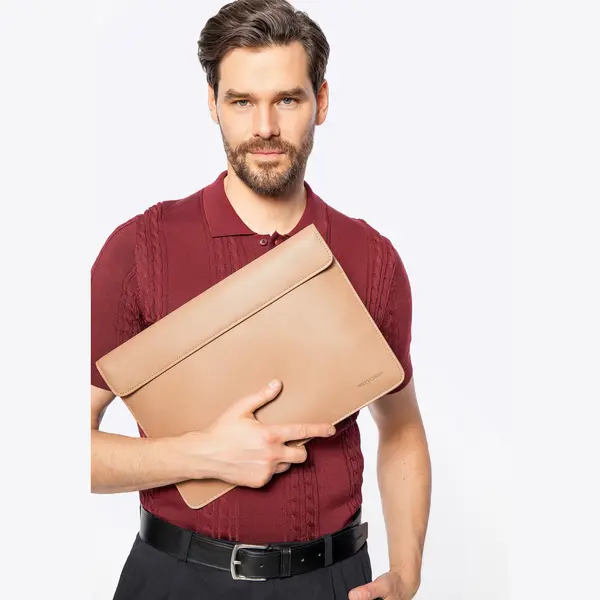 Wittchen Laptoptassen 13" Eco-leeg Beige - Stijlvol En Praktisch thumbnail