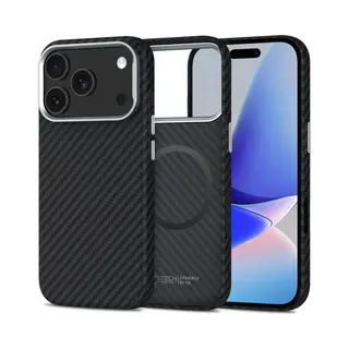 Tech-Protect Ion Carbon Magsafe Case Voor Iphone 17 Pro Max Hoge Bescherming