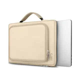 Tech-Protect Basic Bag For 15-16 Laptop - Beige (16"), Notebooktasche, Beige
