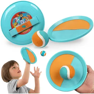Sarcia.eu Catch-Ball Set Für Kinder, Wurf- Und Fangspiel Mit Klett-Schlägern Und Ball (Paw Patrol)