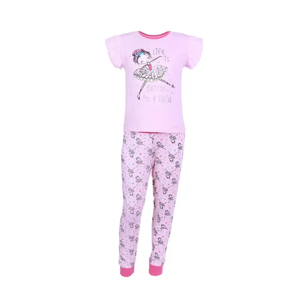 sarcia.eu Roze Pyjama Met Ballerina's / 98cm thumbnail