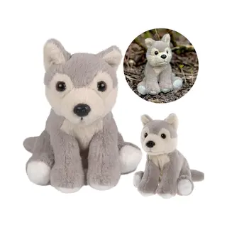 Charlie Bears Wolf Mascotte, Uit De Cuddle Cubs Serie, Een Kleine Pluche Ideaal Voor Baby's, 13 Centimeter