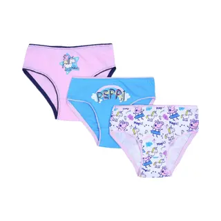 sarcia.eu 3x Roze En Blauwe Meisjesslip - Peppa Pig