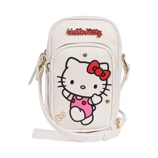 sarcia.eu Hello Kitty Sachet, Small Handbag With Adjustable Strap, Mini Handbag, White 18x6x12 Cm