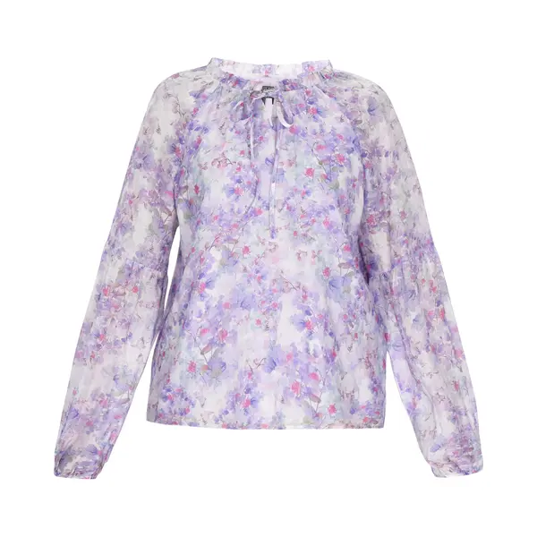 DreiMaster Vintage Blouse Olijfgroen / Sering / Mauve / Orchidee thumbnail